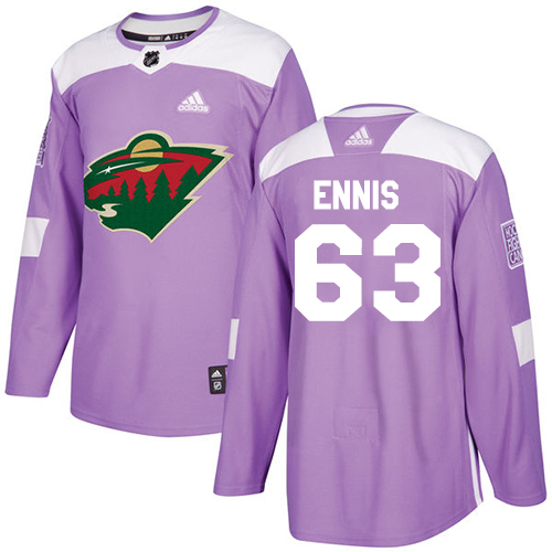 Adidas Wild #63 Tyler Ennis Purple Authentic Fights Cancer Stitched NHL Jersey